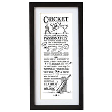 Load image into Gallery viewer, Ultimate Gift for Man: Wall Art Cricket