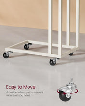 Load image into Gallery viewer, Vasagle Metal End Table with Castors - Cream White