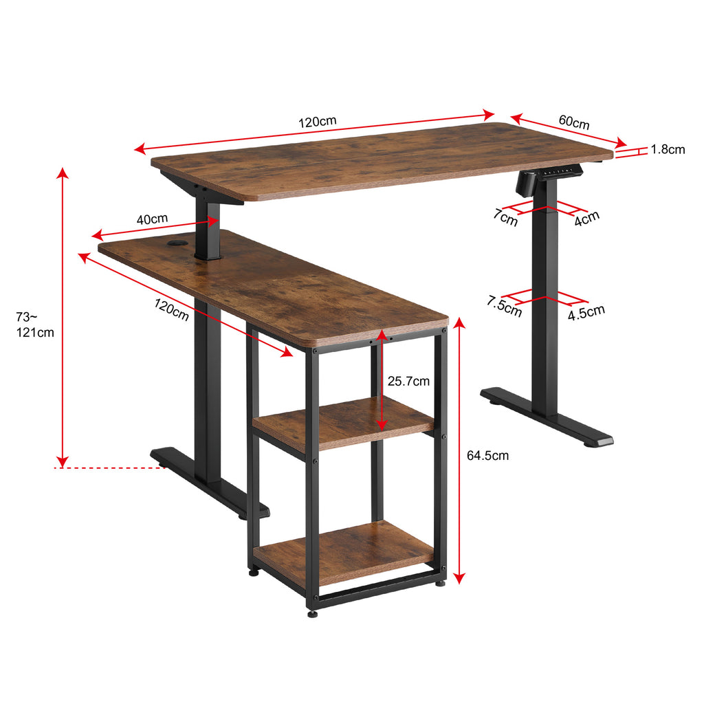 Gorilla Office: 1360 x 1200 x 1210mm Standing Desk