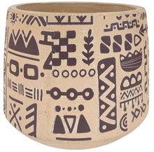 Load image into Gallery viewer, Urban Products: Kaleem Tribal Planter - Sand Black (Large)