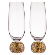 Load image into Gallery viewer, Kiara: Gold Champagne Glass Set - Ladelle