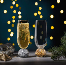 Load image into Gallery viewer, Kiara: Silver Champagne Glass Set - Ladelle