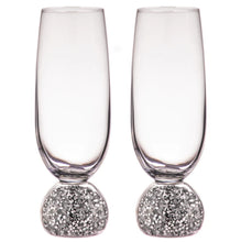 Load image into Gallery viewer, Kiara: Silver Champagne Glass Set - Ladelle