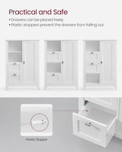 Load image into Gallery viewer, Vasagle Soglio Freestanding Bathroom Cabinet with Open Compartment &amp; 2 Drawers