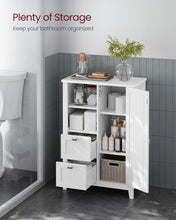 Load image into Gallery viewer, Vasagle Soglio Freestanding Bathroom Cabinet with Open Compartment &amp; 2 Drawers