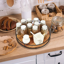Load image into Gallery viewer, STORFEX Wooden Lazy Susan Organizer