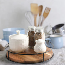 Load image into Gallery viewer, STORFEX Wooden Lazy Susan Organizer