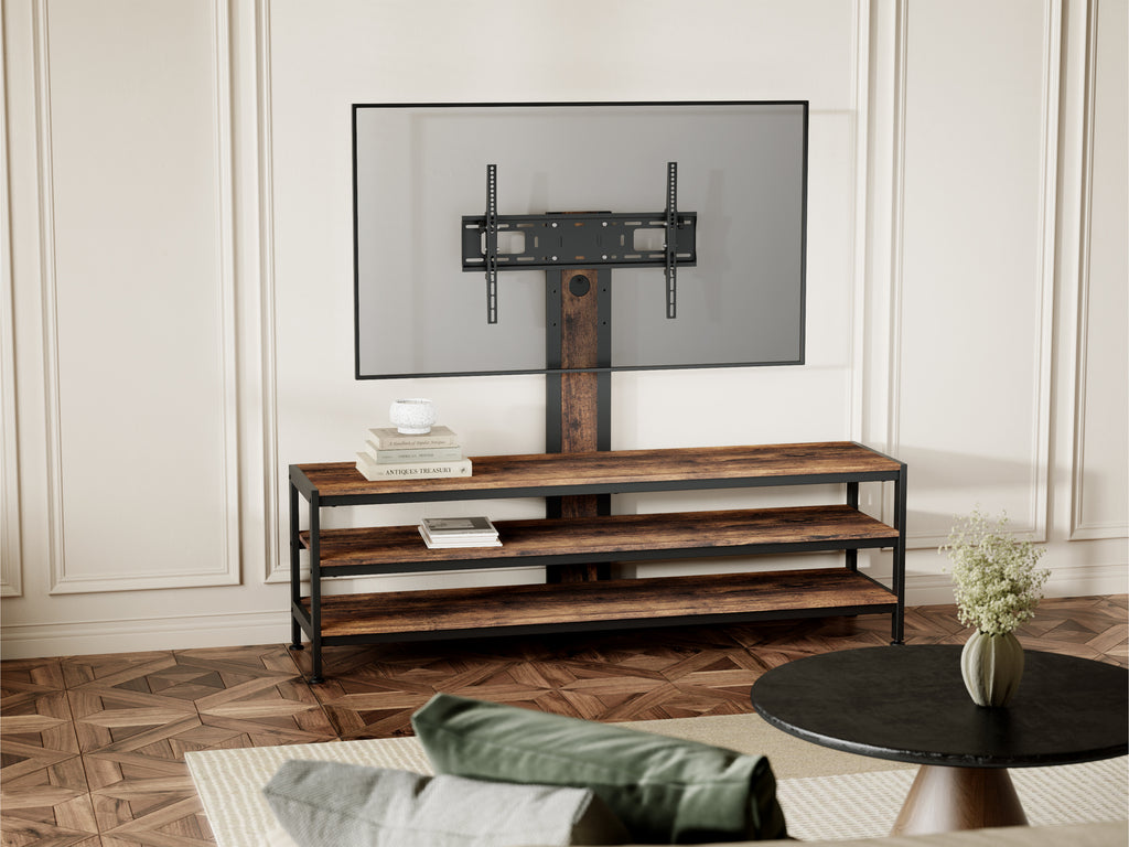 Fraser Country 3-Tier Large TV Stand Entertainment Center For Screen Size 37"-70"