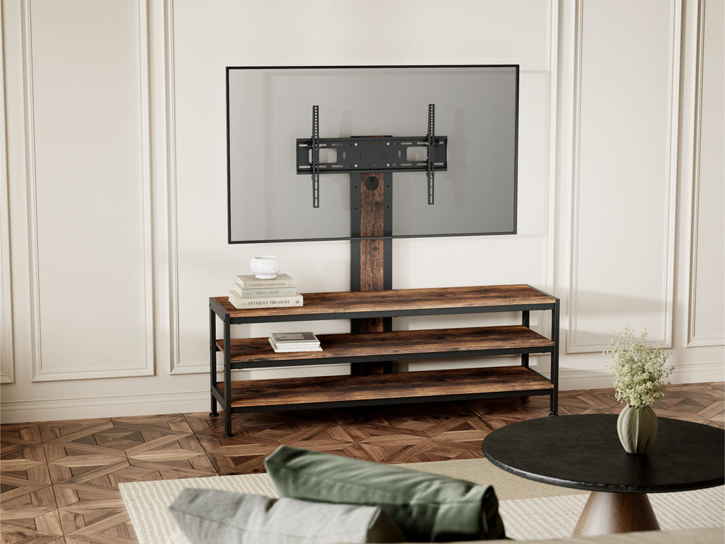 Fraser Country 3-Tier Medium TV Stand Entertainment Center For Screen Size 37"-70"