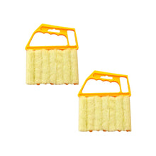 Load image into Gallery viewer, CLEANFOK 7 Finger Blinds Brush - Yellow (2 Pack)