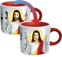 Load image into Gallery viewer, The Unemployed Philosophers Guild Jesus Shaves Heat-Changing Novelty Mug
