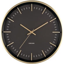 Load image into Gallery viewer, Karlsson: Raised Batons Iron Clock - Gold