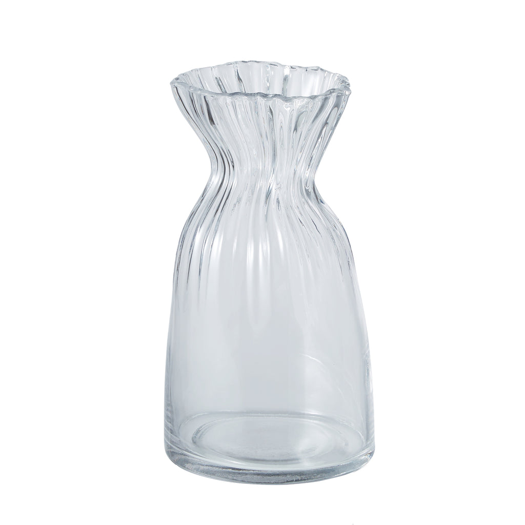 Amalfi: Paper Bag Glass Vase - Clear