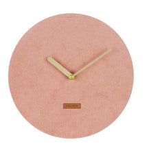 Load image into Gallery viewer, Karlsson: Corduroy Wall Clock - Pink (25cm)