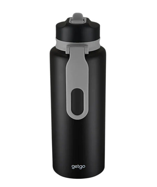 getgo: Double Wall Insulated Sip Bottle - Black (1L) - Maxwell & Williams