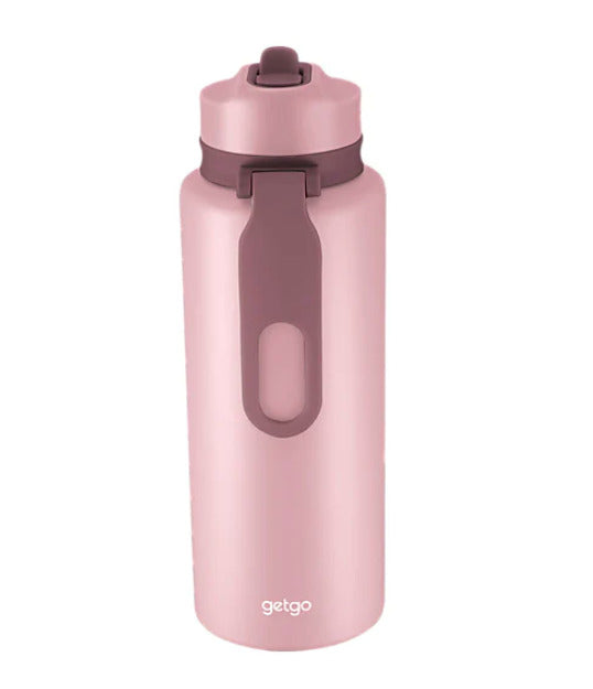 getgo: Double Wall Insulated Sip Bottle - Pink (1L) - Maxwell & Williams