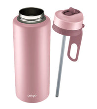 Load image into Gallery viewer, getgo: Double Wall Insulated Sip Bottle - Pink (1L) - Maxwell &amp; Williams