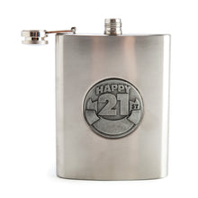 Load image into Gallery viewer, 21st Engravable Metal Flask