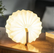 Load image into Gallery viewer, Gingko: Walnut Accordion - Small LED Light