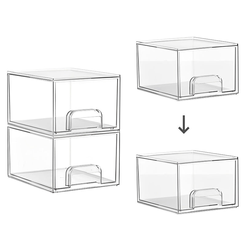 STORFEX Clear Stackable Storage Drawers