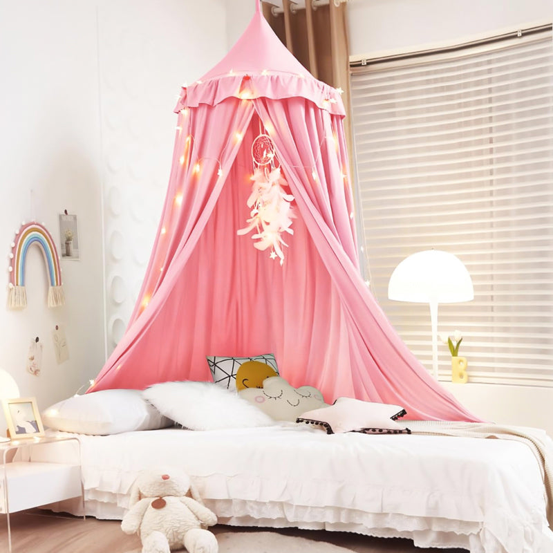 COMFEYA Children's Bed Canopy Dome - Pink