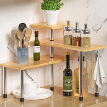 Load image into Gallery viewer, STORFEX 3 Tier Multifunctional Corner Shelf with Hooks
