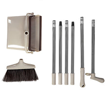 Load image into Gallery viewer, CLEANFOK Height Adjustable Broom and Dustpan Set - Khaki