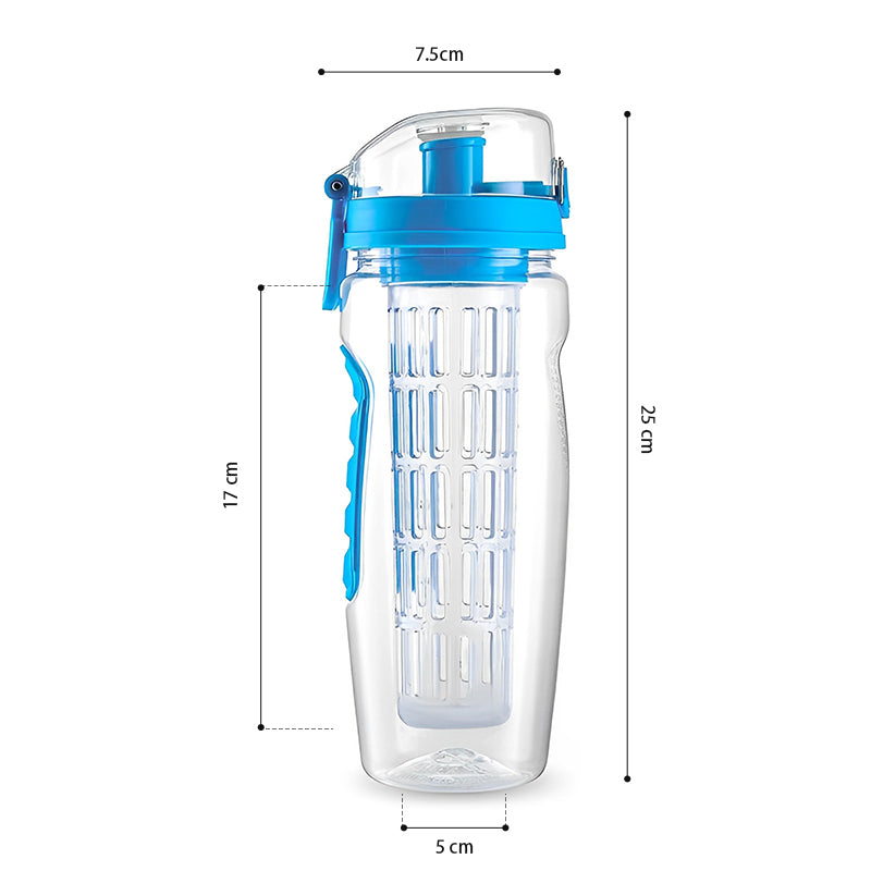 HYPERANGER 960ml Fruit Infuser Water Bottle - Blue