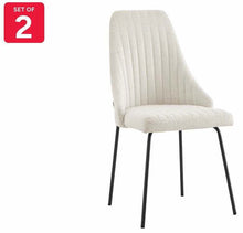 Load image into Gallery viewer, Shangri-La Set of 2 Lucca Boucle Dining Chairs (Boucle Beige)