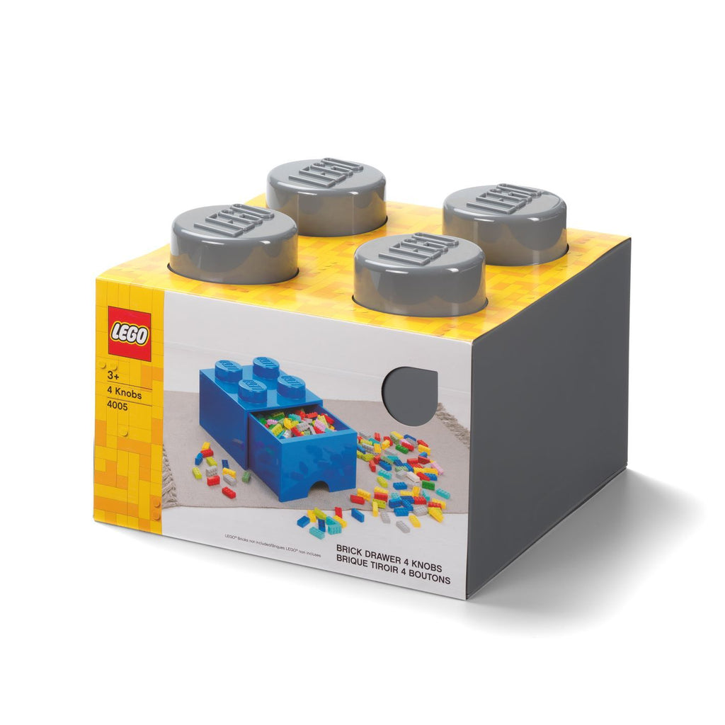 LEGO Storage Brick Drawer 4 - Dark Grey