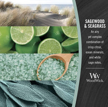 Load image into Gallery viewer, Woodwick: Sagewood &amp; Seagrass Candle (Medium)