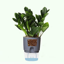 Load image into Gallery viewer, Set of 3 Self Watering Planter Pots - Grey