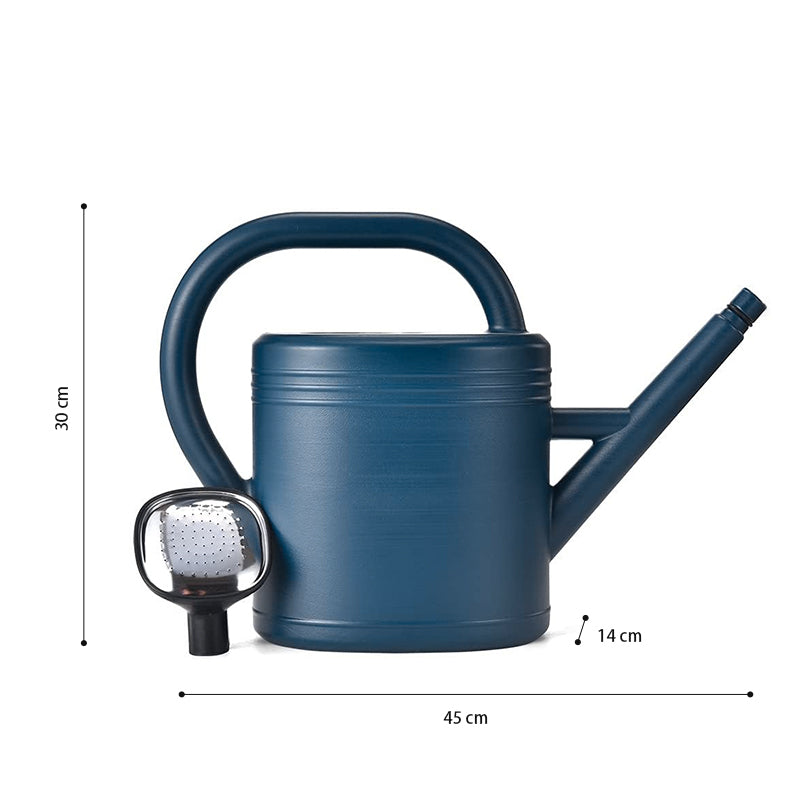 GREENHAVEN 5L Long Spout Watering Can with Sprinkler Head - Navy