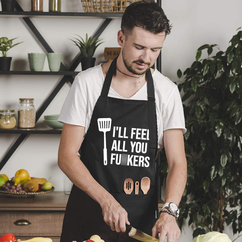 COOKOZZY Funny Apron - "I'll Feed all you f**kers"