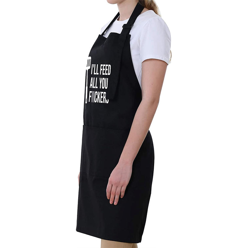 COOKOZZY Funny Apron - "I'll Feed all you f**kers"