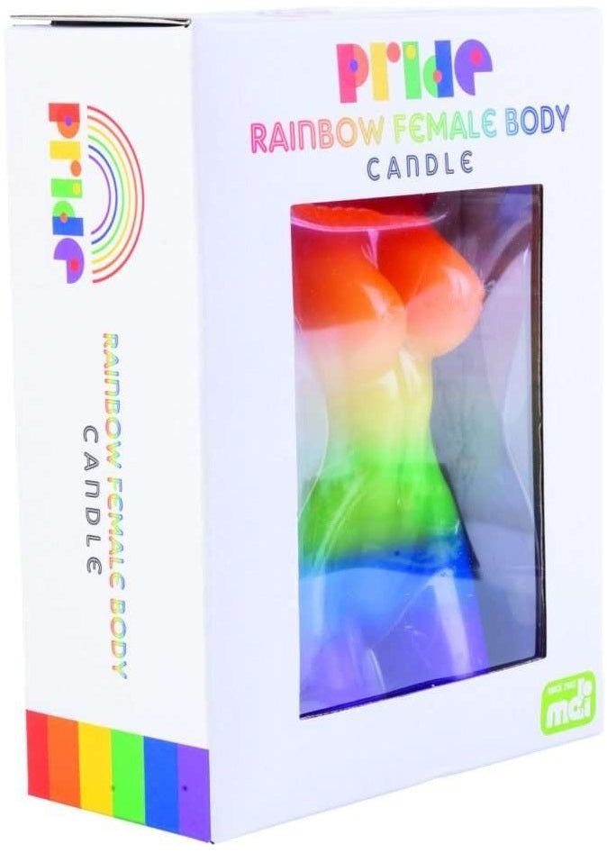 Female Body Candle Rainbow Pride