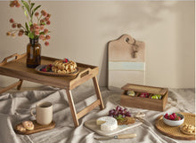 Load image into Gallery viewer, Amalfi: Acacia &amp; Rattan Round Serving Board