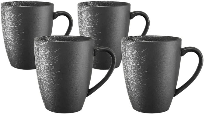 Maxwell & Williams: Caviar Galaxy Coupe Mug Set (400ml) (Set of 4)