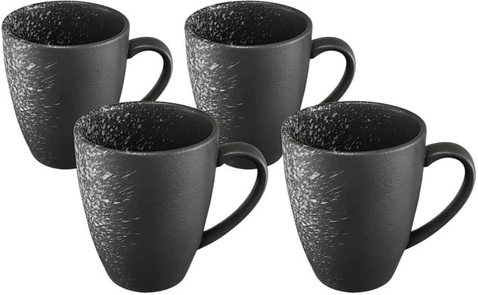 Maxwell & Williams: Caviar Galaxy Coupe Mug Set (400ml) (Set of 4)