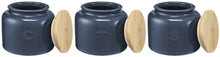 Load image into Gallery viewer, Maxwell &amp; Williams: Indulgence Canister Set - Slate Blue (600ml) (Set of 3)