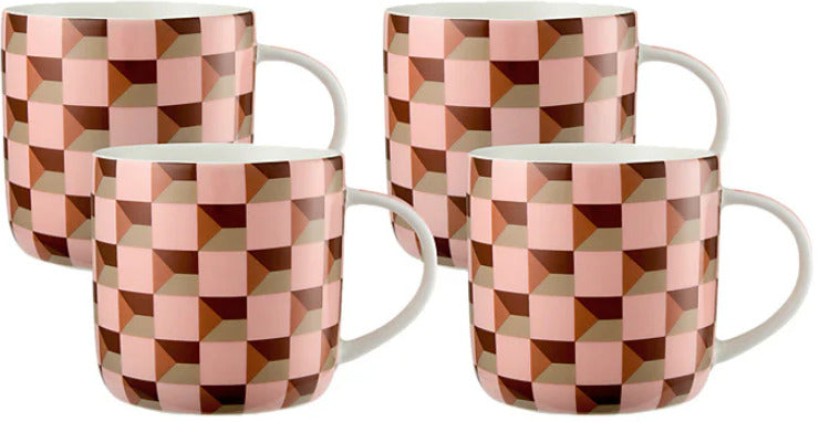 Maxwell & Williams: Syracuse Mug Set - Peach (480ml) (Set of 4)