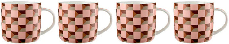 Maxwell & Williams: Syracuse Mug Set - Peach (480ml) (Set of 4)