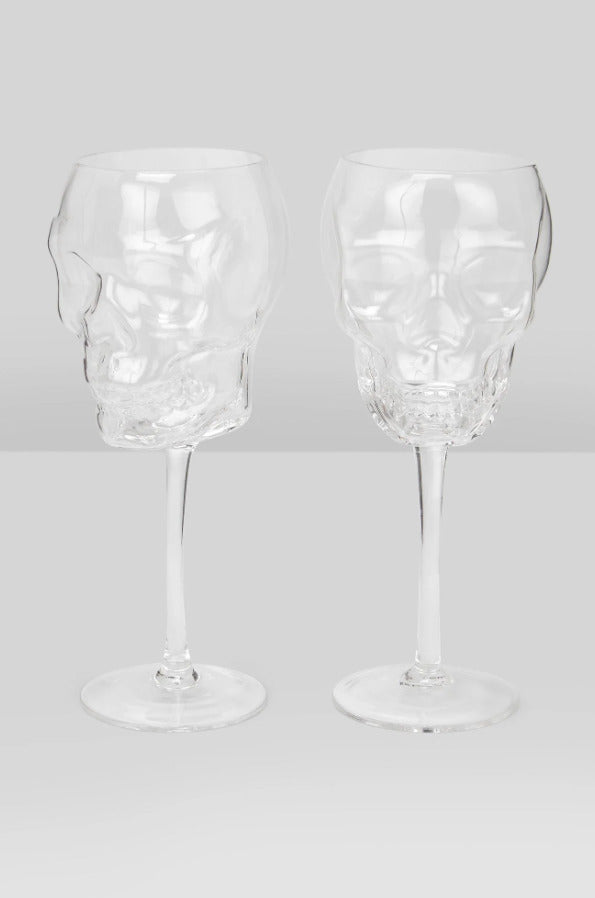 Killstar: Cranium Wine Glasses - Set of 2