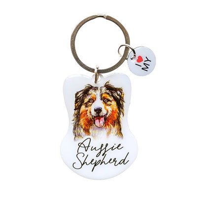 Splosh: Pet Keyring Aussie Shepherd