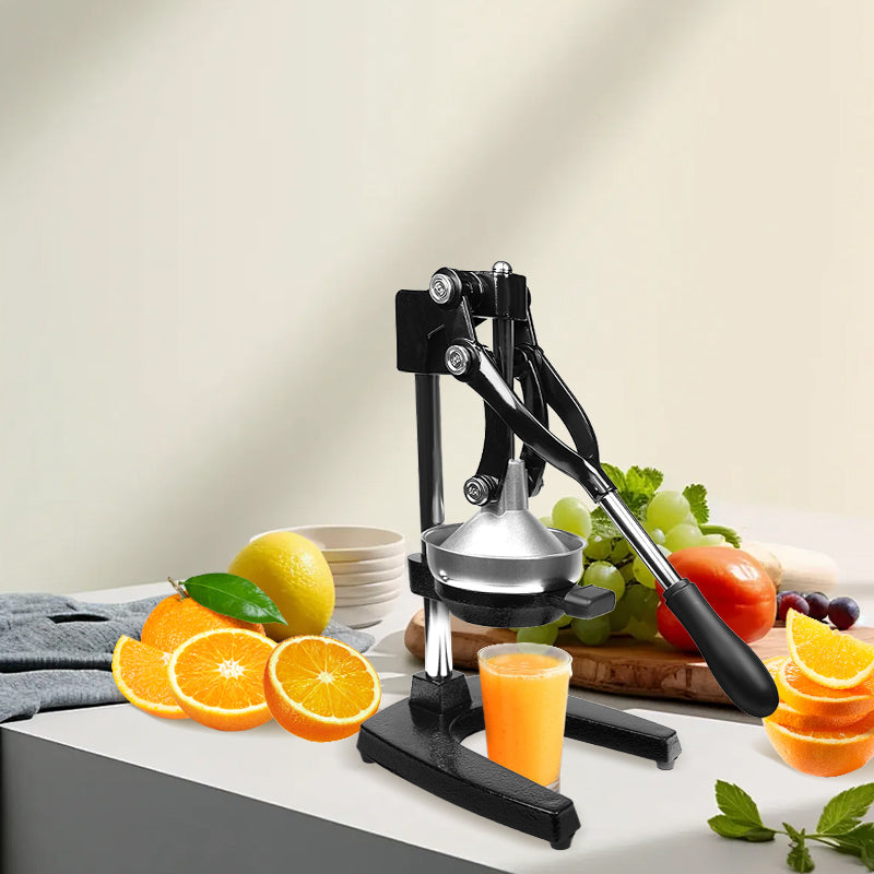 COOKOZZY Manual Citrus Juicer - Stainless Steel (Black)