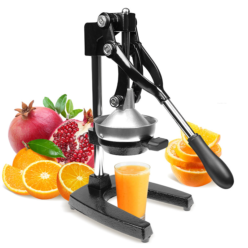 COOKOZZY Manual Citrus Juicer - Stainless Steel (Black)