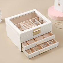 Load image into Gallery viewer, STORFEX 3-Layer Jewellery Organizer with 2 Drawers
