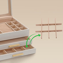 Load image into Gallery viewer, STORFEX 3-Layer Jewellery Organizer with 2 Drawers