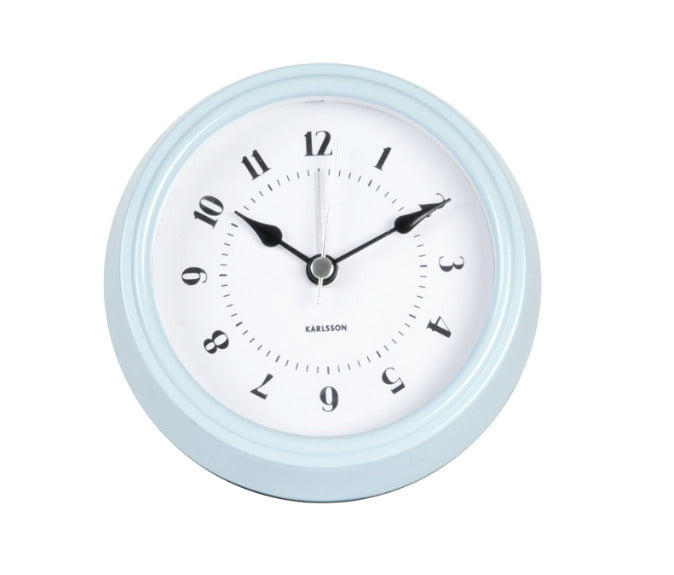Karlsson: 50's Alarm Clock - Light Blue