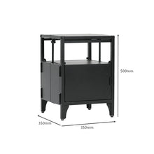 Load image into Gallery viewer, Fraser Country Metal Faster Setup Foldable Side Table &amp; Nightstand - Black